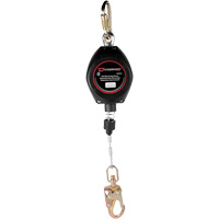 Cordage de s&eacute;curit&eacute; autor&eacute;tractable Dynamic, 20', Acier galvanis&eacute;, Pivotant O-Max