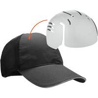 Skullerz 8946 Standard Baseball Cap with Bump Cap Insert, Black O-Max