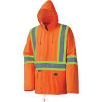 5598 Combinaison de pluie imperm&eacute;able et l&eacute;g&egrave;re, Polyester/PVC, Petit, Orange haute visibilit&eacute; O-Max