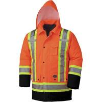 5020BB Manteau de s&eacute;curit&eacute; 7 en 1 imperm&eacute;able, Orange haute visibilit&eacute;, 2T-Grand O-Max