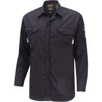 7742 Chemise de s&eacute;curit&eacute; ignifug&eacute;e FR-Tech, Petit, Bleu marin O-Max