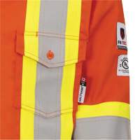 7743 Chemise de s&eacute;curit&eacute; ignifug&eacute;e FR-Tech, Petit, Orange haute visibilit&eacute; O-Max