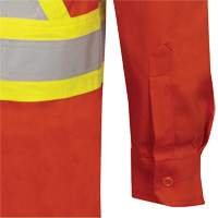 7743 Chemise de s&eacute;curit&eacute; ignifug&eacute;e FR-Tech, Petit, Orange haute visibilit&eacute; O-Max