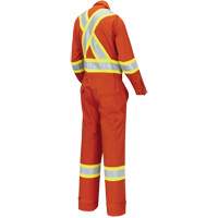 7702W Combinaison FR-Tech ignifuge/contre les arcs pour femme, Taille T-petit, Orange haute visibilit&eacute;, 10 cal/cm² O-Max