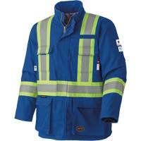 5523 Flame-Resistant Safety Parka, Small, Royal Blue, 58 cal/cm² O-Max