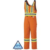 5534A Combinaison de s&eacute;curit&eacute; matelass&eacute;e ignifuge, Petit, Orange O-Max