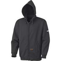 337 Capuche &agrave; fermeture &eacute;clair ignifug&eacute;e, Hommes, T-petit, Noir, 22 cal/cm² O-Max