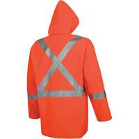 576J Veste de pluie ignifuge haute visibilit&eacute;, Petit, Orange haute visibilit&eacute; O-Max