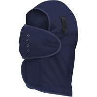 565N Long-Necked Hardhat Liner, Fleece Lining, One Size, Navy Blue O-Max