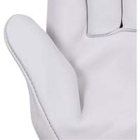 535G Beige Driver's Gloves, Small, Grain Cowhide Palm O-Max
