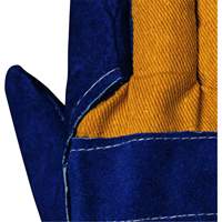 630 Blue Insulated Fitter's Gloves, One Size, Split Cowhide Palm, Boa Inner Lining O-Max