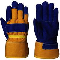 655 Insulated Fitter's Gloves, One Size, Split Cowhide Palm, Boa Inner Lining O-Max