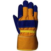 655 Insulated Fitter's Gloves, One Size, Split Cowhide Palm, Boa Inner Lining O-Max