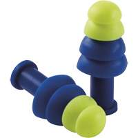 Reusable Tapered Earplugs, Uncorded, Bulk - Box, 27 dB NRR, One-Size O-Max