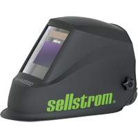 WHM2000 Casque de soudage ADF de la s&eacute;rie Advantage Plus, 3,94" lo x 2,36" la Champ de vision, Noir/Vert O-Max
