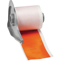All-Weather Permanent Adhesive Label Tape, Vinyl, Orange, 2" Width O-Max