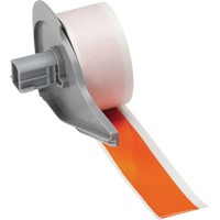 All-Weather Permanent Adhesive Label Tape, Vinyl, Orange, 1" Width O-Max