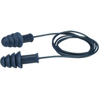 Bouchons d’oreilles en TPR détectables et réutilisables, Avec cordon, Vrac - Boîte, 27 dB NRR, Taille unique SHF158 | O-Max