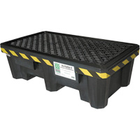Ultra-Spill Pallet mod&egrave;le &eacute;conomique, 2 barils, Capacit&eacute; de d&eacute;versement 66 gal. US, 53" x 29" x 16,5" O-Max