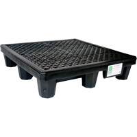 Ultra-Spill Pallet mod&egrave;le &eacute;conomique, 4 barils, Capacit&eacute; de d&eacute;versement 66 gal. US, 53" x 53" x 11,8" O-Max