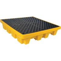 4-Drum Nestable Ultra-Spill Pallet&reg;, 66 US gal. Spill Capacity, 51" x 51" x 10" O-Max