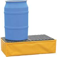 2-Drum Flexible Ultra-Spill Pallet&reg;, 66 US gal. Spill Capacity, 48" x 24" x 14" O-Max