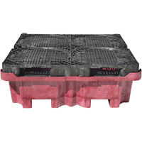 4-Drum Ultra-Spill King&reg; Drum Spill Pallet, 85 US gal. Spill Capacity, 51" x 51" x 17.5" O-Max