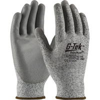 G-Tek&reg; Seamless Knit Cut-Resistant Gloves, Size X-Small, 13 Gauge, Polyurethane Coated, PolyKor&reg; Shell, ASTM ANSI Level A2/EN 388 Level B O-Max