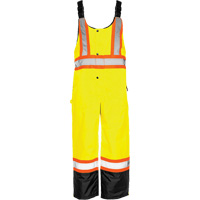 Salopette de s&eacute;curit&eacute; dhiver TO1, Polyester, Petit, Noir/Jaune lime haute visibilit&eacute; O-Max