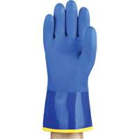 AlphaTec&reg; 23-202 PVC Gloves, Size 8, 11.8" L, Cotton, Fleece Inner Lining O-Max