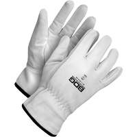 Gants de chauffeur r&eacute;sistants &agrave; la perforation, Petit, Paume en Cuir fleur de ch&egrave;vre O-Max