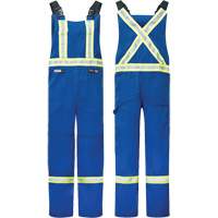 Westex&reg; DH Antistatic 6.5 oz. Flame Resistant Bib Pants, Small, Royal Blue O-Max