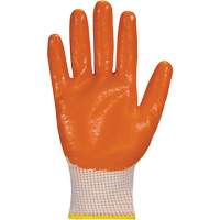 Gants Dexterity, 6/T-petit, R&ecirc;vetement Mousse de nitrile, Calibre 15, Enveloppe en Coton O-Max