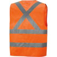 Veste de sécurité haute visibilité en tricot chaîne, Orange haute visibilité, Petit, Polyester, CSA Z96 classe 2 - niveau 2 SHI011 | O-Max