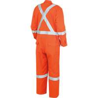 "The Rock" FR-Tech<sup>®</sup> High Visibility FR/Arc Rated Coveralls, Size 36, High Visibility Orange, 10 cal/cm² SHI194 | O-Max