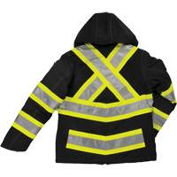 Manteau de sécurité isolant et extensible pour femmes, Polyester, Noir, T-petit SHI899 | O-Max