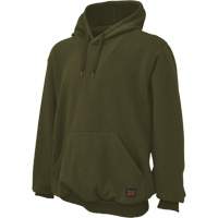 Water Repellent Fleece Pullover Hoodie, Men's, X-Small, Green SHJ100 | O-Max