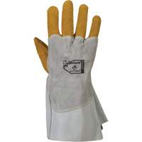 Gants de soudage 335DBP Endura, Cuir de vache refendu/Cuir d'&eacute;lan refendu, Taille Petit O-Max