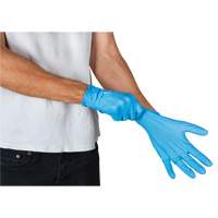 Emballages de gants jetables pour machine distributrice, Petit, Nitrile, 4,5 mils, Sans poudre, Bleu, Classe 2 O-Max