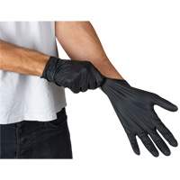 Emballages de gants jetables pour machine distributrice, Petit, Nitrile, 5 mils, Sans poudre, Noir, Classe 2 O-Max
