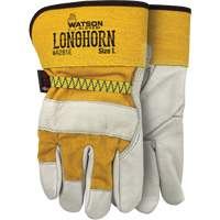 Longhorn Gloves, Large, Grain Cowhide Palm O-Max