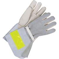 Gants de travail doubl&eacute;s avec poignet de 5", Cuir fleur de vache, Taille 10 O-Max