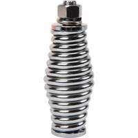 Heavy-Duty Safety Whip, Threaded Mount, 8' High, Orange with Reflective X O-Max