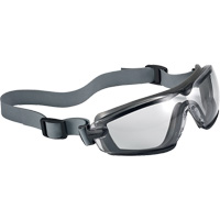 Cobra TPR Compact Safety Goggles, Clear Lens, Anti-Fog/Anti-Scratch, Closed Vent O-Max