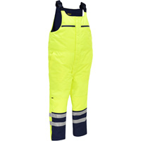 Salopette pour le froid extr&ecirc;me Bisley, Polyester, Petit, Jaune lime haute visibilit&eacute; O-Max