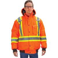 Parka d'hiver imperm&eacute;able 7-en-1, Orange haute visibilit&eacute;, 2T-Grand O-Max