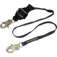 Arc Flash Web Shock-Absorbing Lanyard, 6', Snap Hook Center, Snap Hook Leg Ends, Kevlar&reg; O-Max