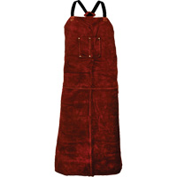 Tillman&reg; 3842 Cowhide Apron, Bib, 42" L, Brown O-Max