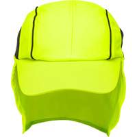 Chapeaux de refroidissement avec voiles pour le cou, Lime haute visibilit&eacute; O-Max