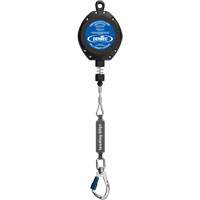 Self-Retracting Lifeline, 30', Galvanized Steel, Swivel O-Max
